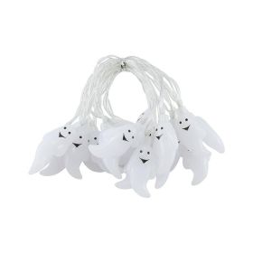 Halloween LED Ghost String Lights, 20 LED Battery Operated Halloween Decor Lights, 2 Modes Warm White Spooky Fairy Lights For Indoor Outdoor Part (Option: 3m)